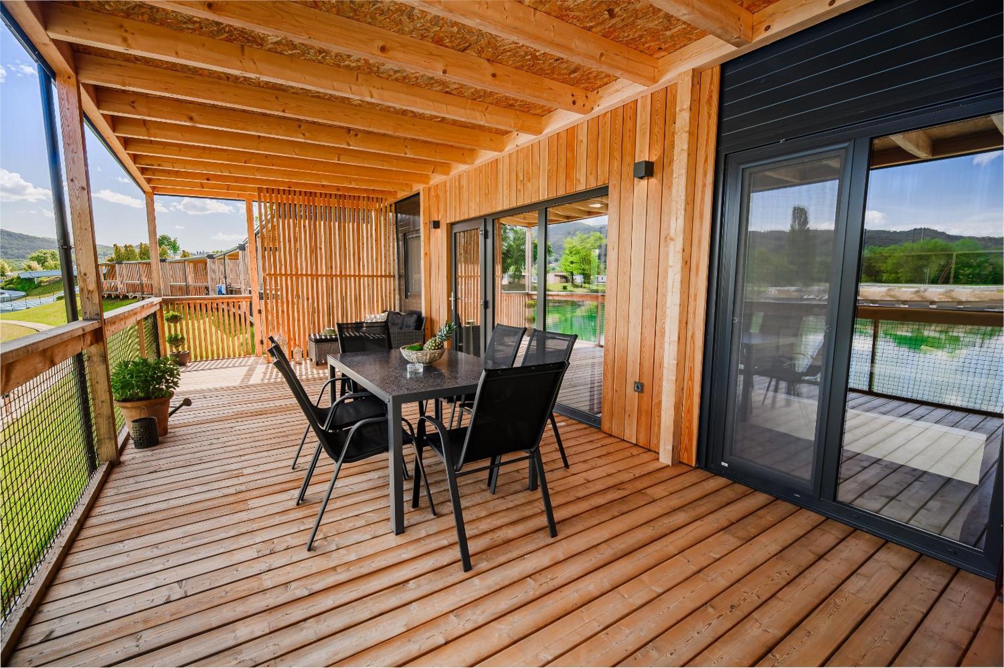 Deluxe Lake View Mobile Homes With Thermal Riviera Tickets Чатеж-об-Сави Экстерьер фото